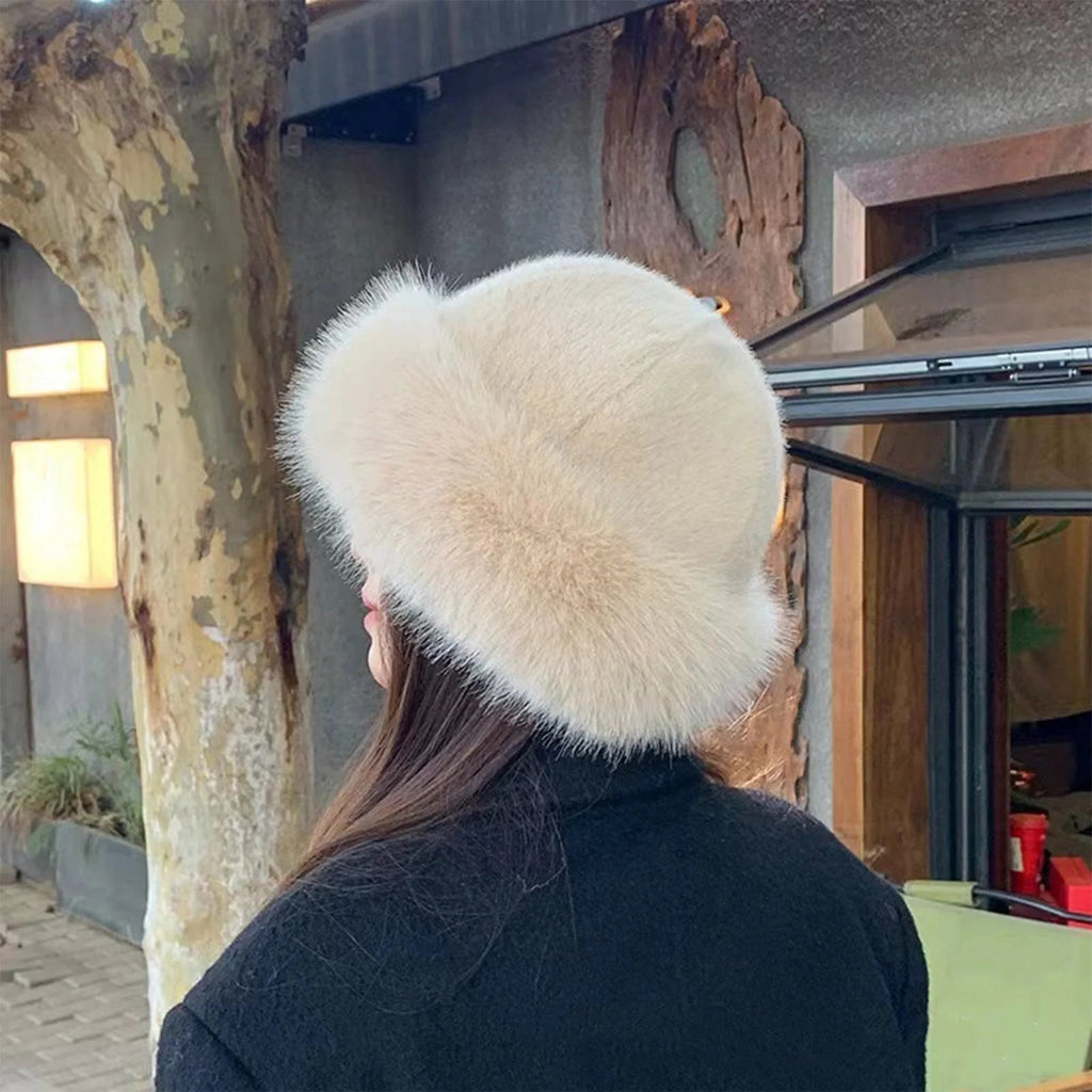 Tracy Women's Faux Fur Hat - Fluffy Winter Beanie for Cold Weather - Image 16