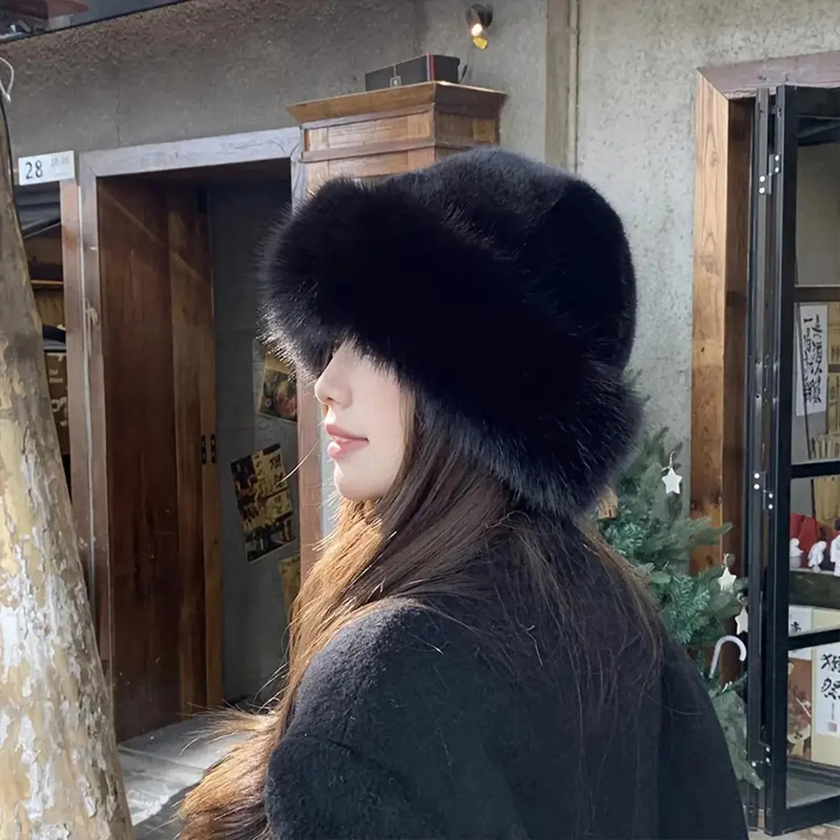 Tracy Women's Faux Fur Hat - Fluffy Winter Beanie for Cold Weather - Image 15