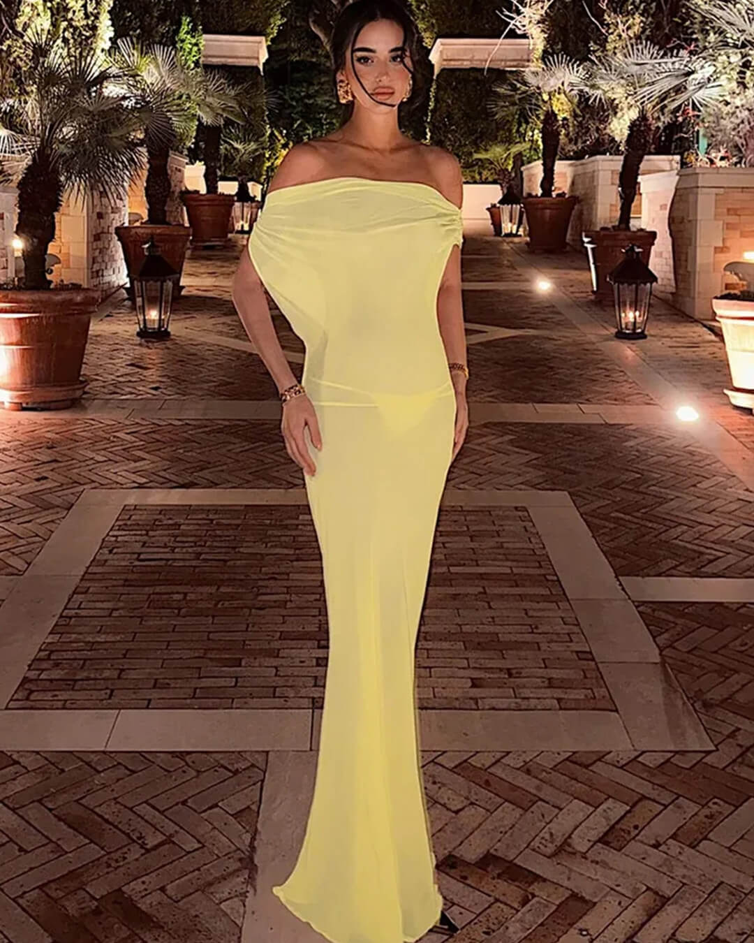 Leah Backless Mesh Maxi Dress - Elegant Occasion Dress for Women - Image 3