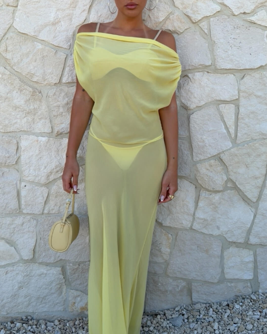 Leah Backless Mesh Maxi Dress - Elegant Occasion Dress for Women