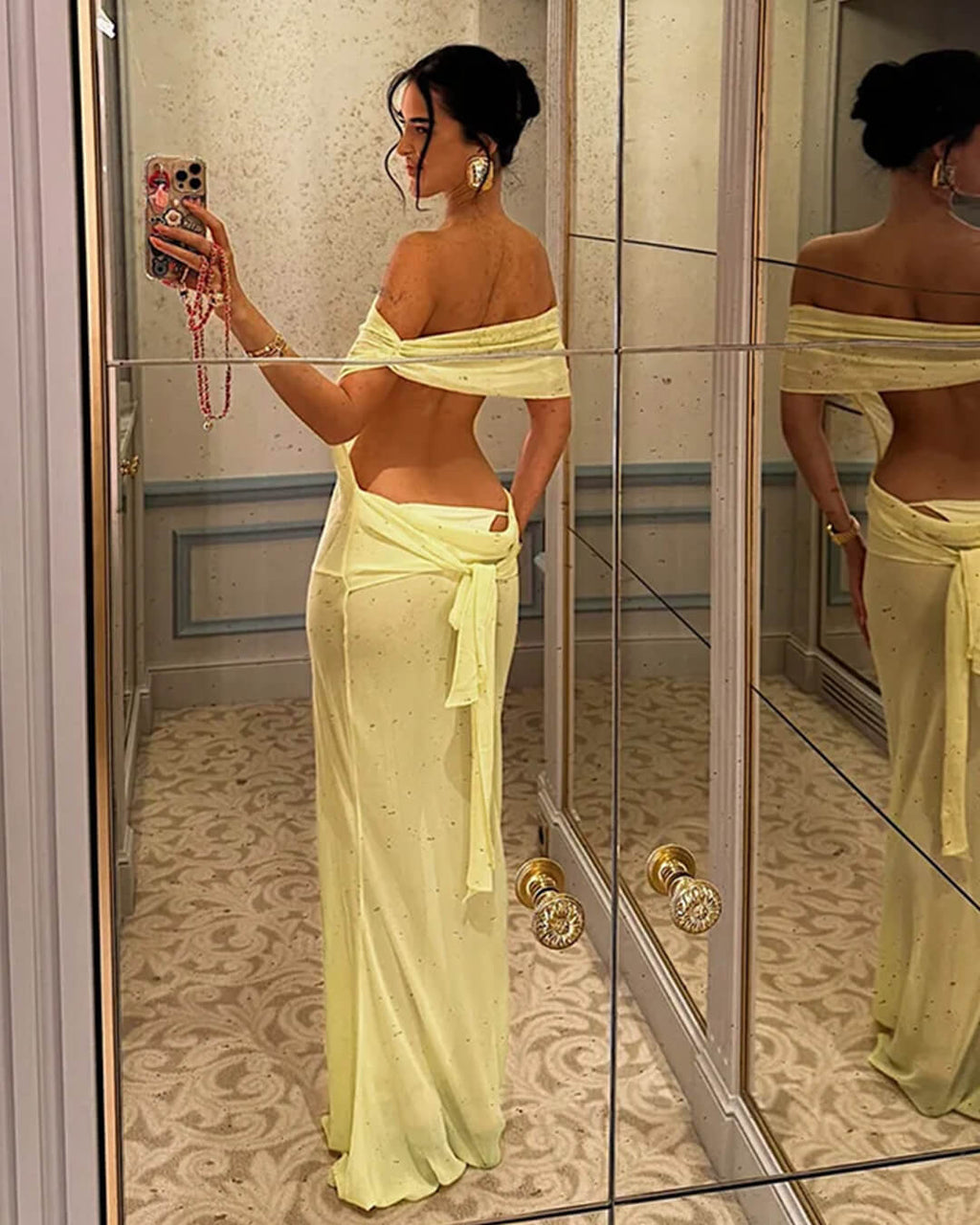 Leah Backless Mesh Maxi Dress - Elegant Occasion Dress for Women - Image 7