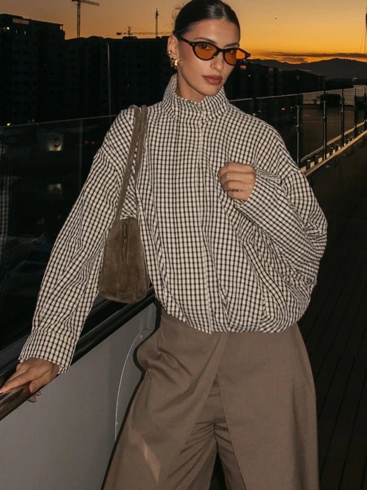 Zoe Plaid Bomber Jacket - Women's Everyday Outerwear