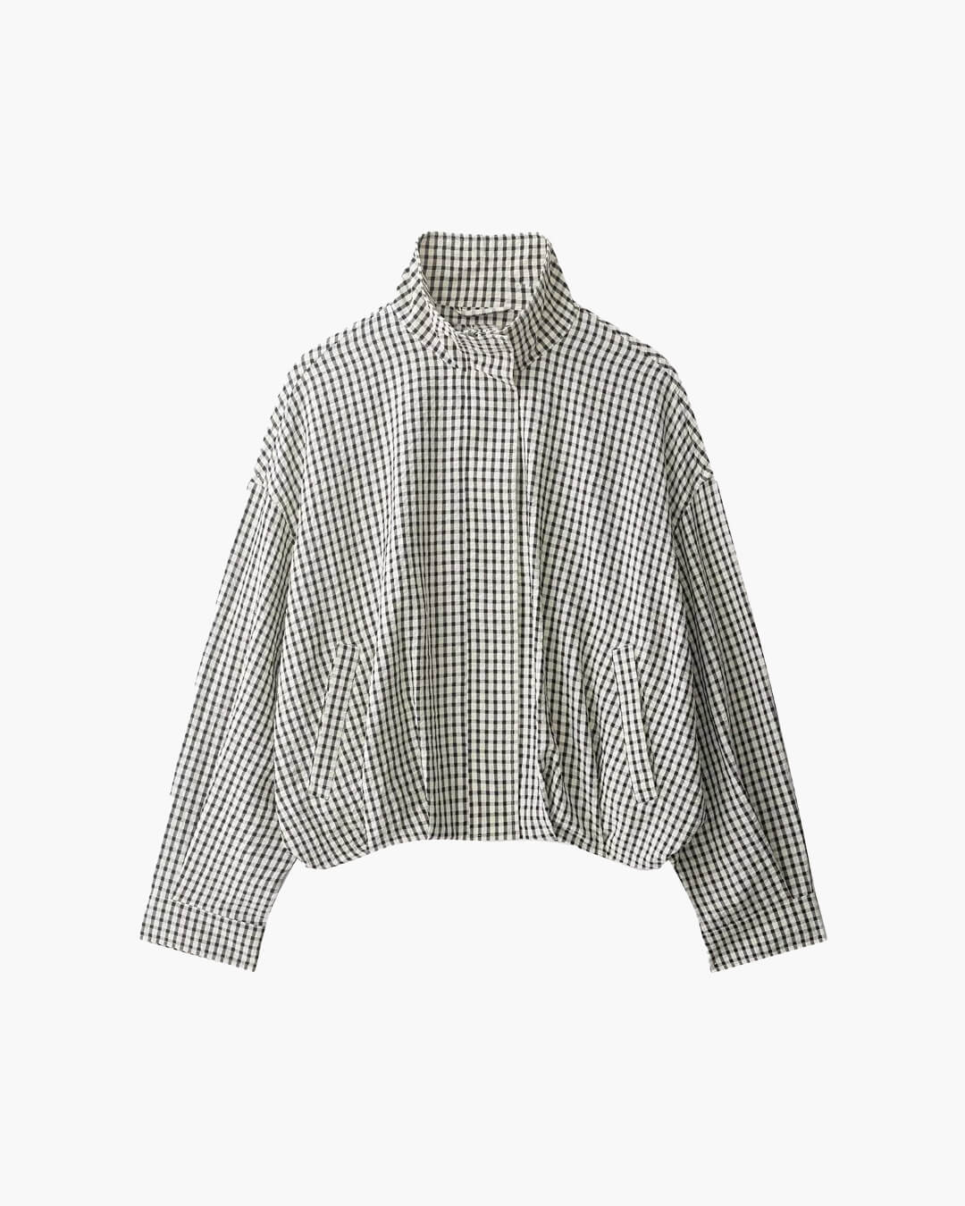 Zoe Plaid Bomber Jacket - Women's Everyday Outerwear - Image 6