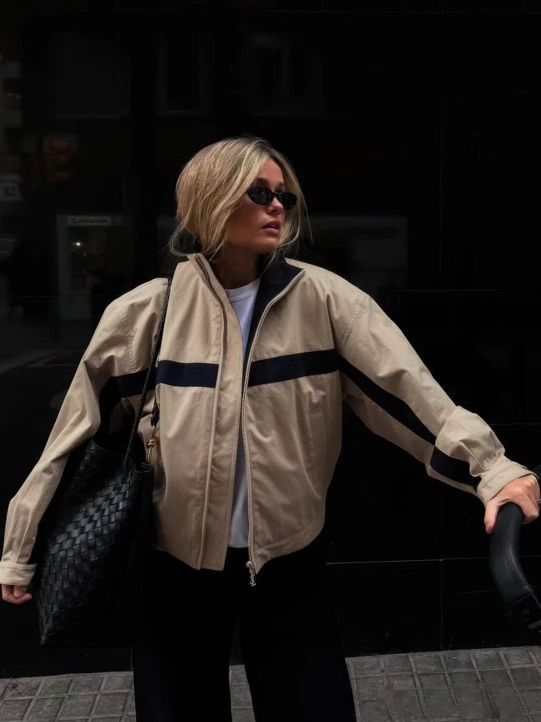 Amanda Vintage Bomber Jacket - Women's Everyday Outerwear