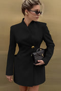 Beatrice Fitted Waist V-Neck Blazer - Women's Fall and Winter Outerwear