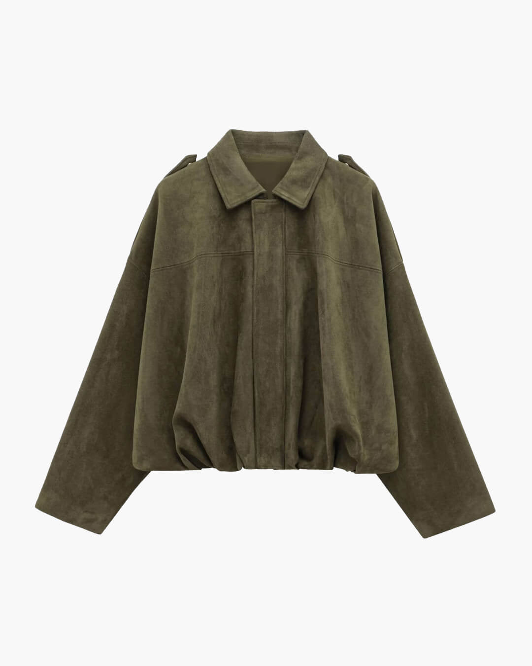 Constance Faux Suede Bomber Jacket - Women's Everyday Outerwear - Image 11