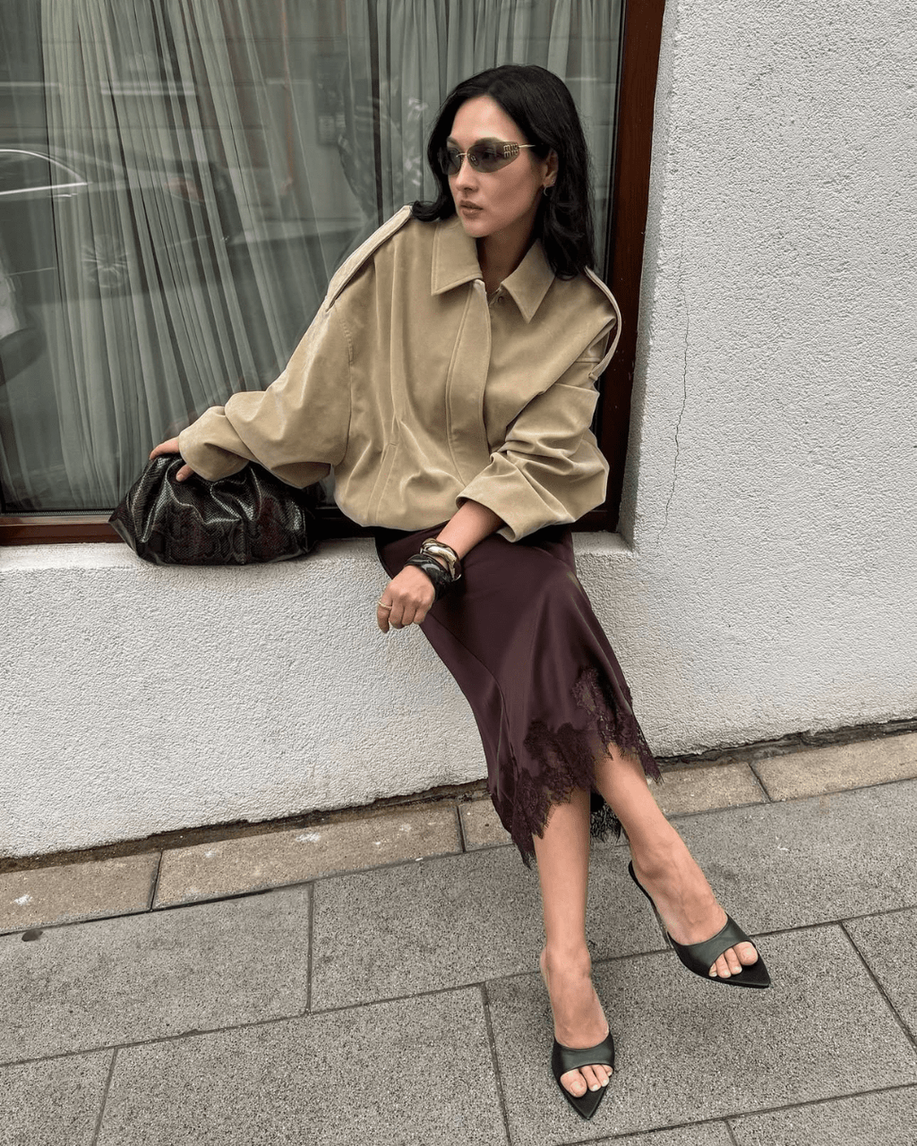 Constance Faux Suede Bomber Jacket - Women's Everyday Outerwear - Image 15