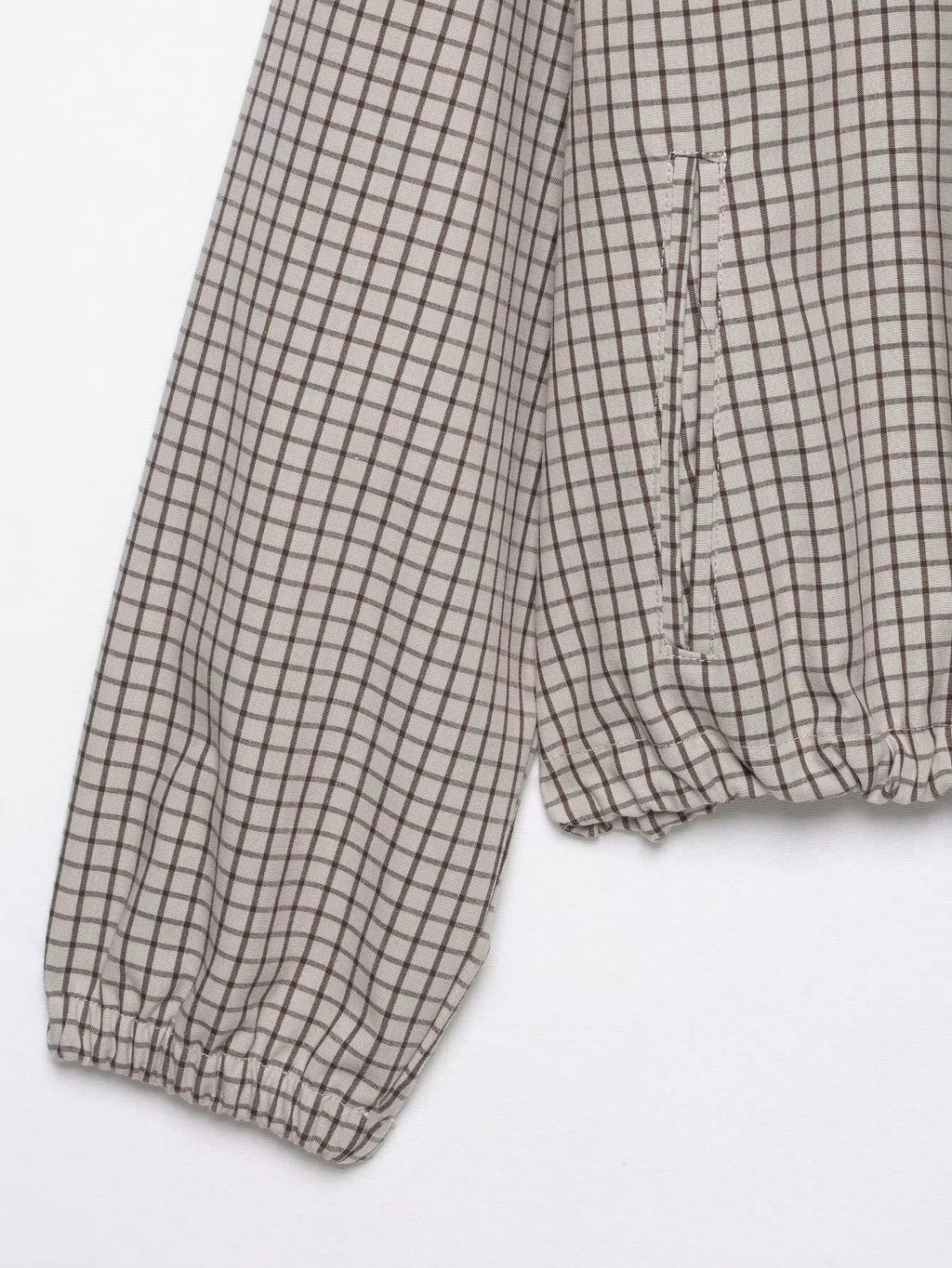 Daniela Plaid Hooded Cropped Jacket - Women's Everyday Outerwear - Image 11