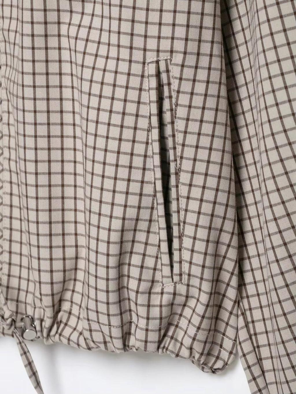 Daniela Plaid Hooded Cropped Jacket - Women's Everyday Outerwear - Image 7