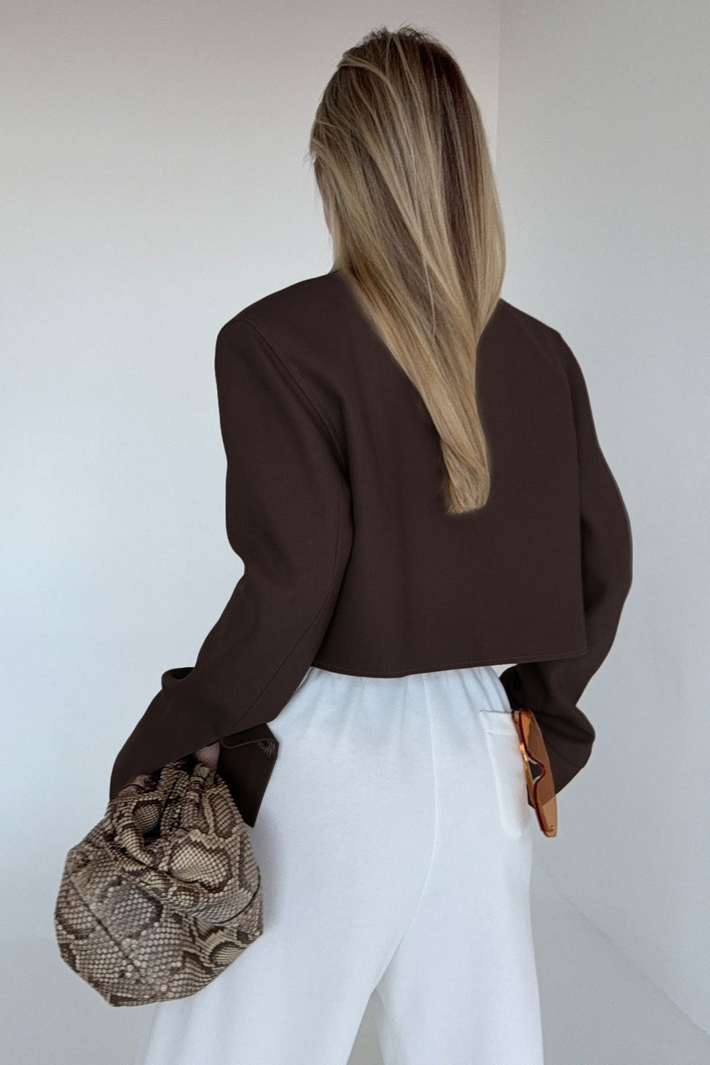 Dida Brown Zip Jacket - Women's Everyday Outerwear - Image 3