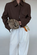 Dida Brown Zip Jacket - Women's Everyday Outerwear - Image 2