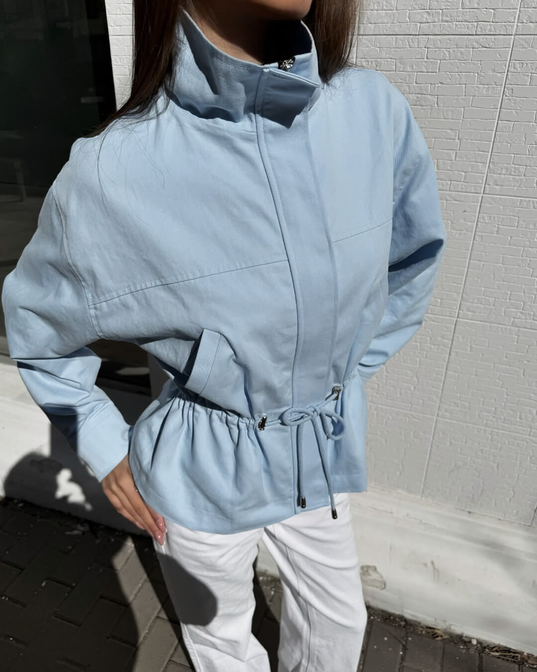 Esther Stand Collar Jacket - Women's Everyday Outerwear - Image 3