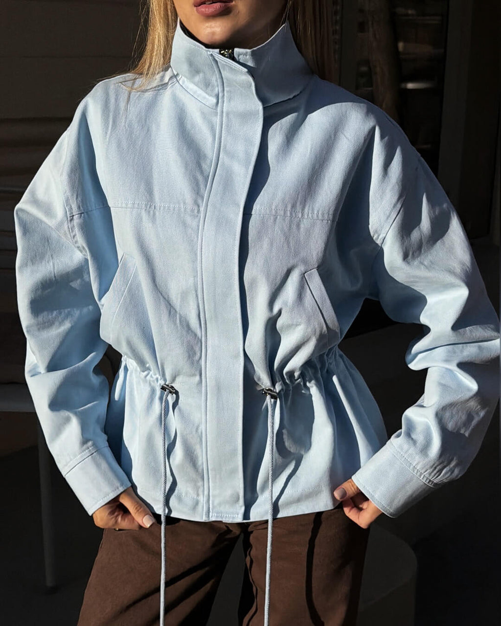 Esther Stand Collar Jacket - Women's Everyday Outerwear - Image 2