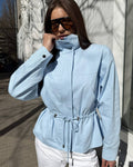 Esther Stand Collar Jacket - Women's Everyday Outerwear - Image 4