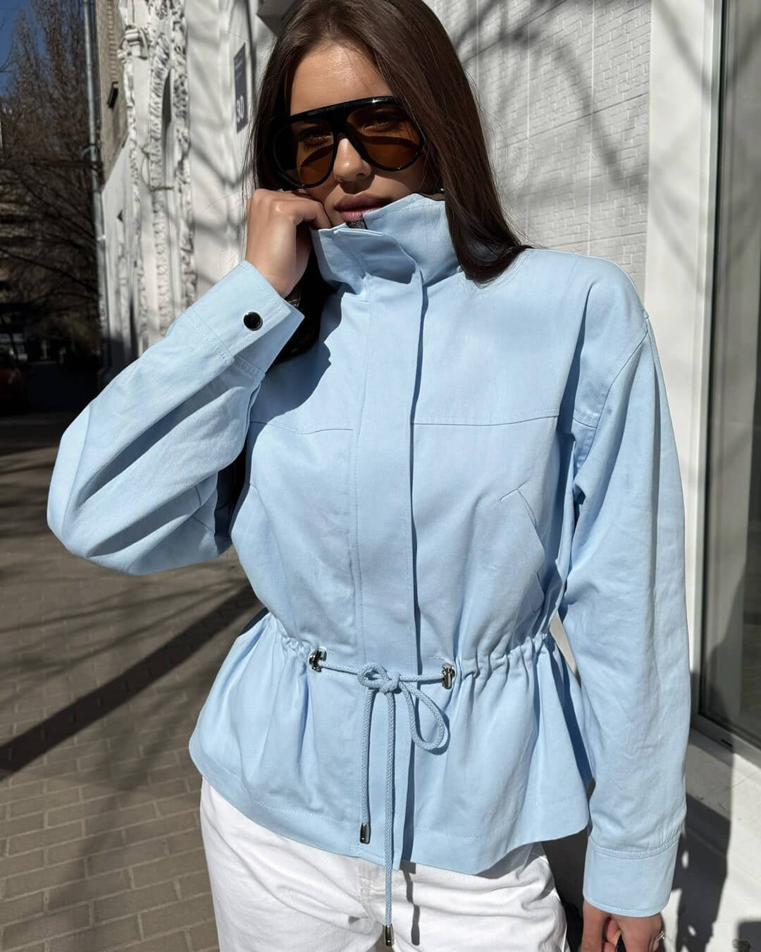 Esther Stand Collar Jacket - Women's Everyday Outerwear - Image 4