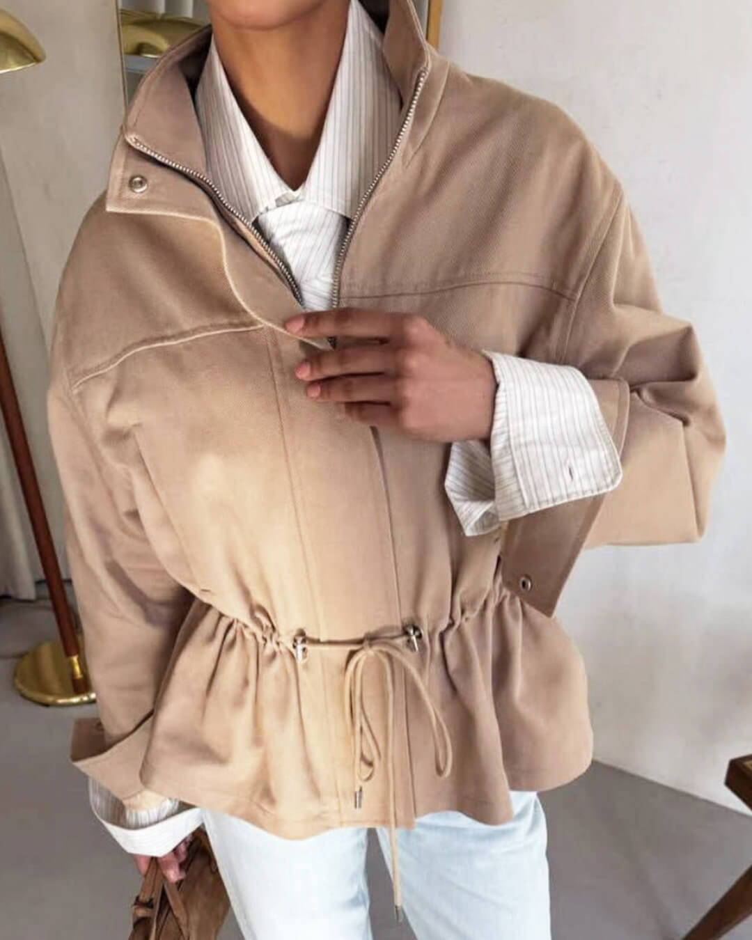 Esther Stand Collar Jacket - Women's Everyday Outerwear - Image 9