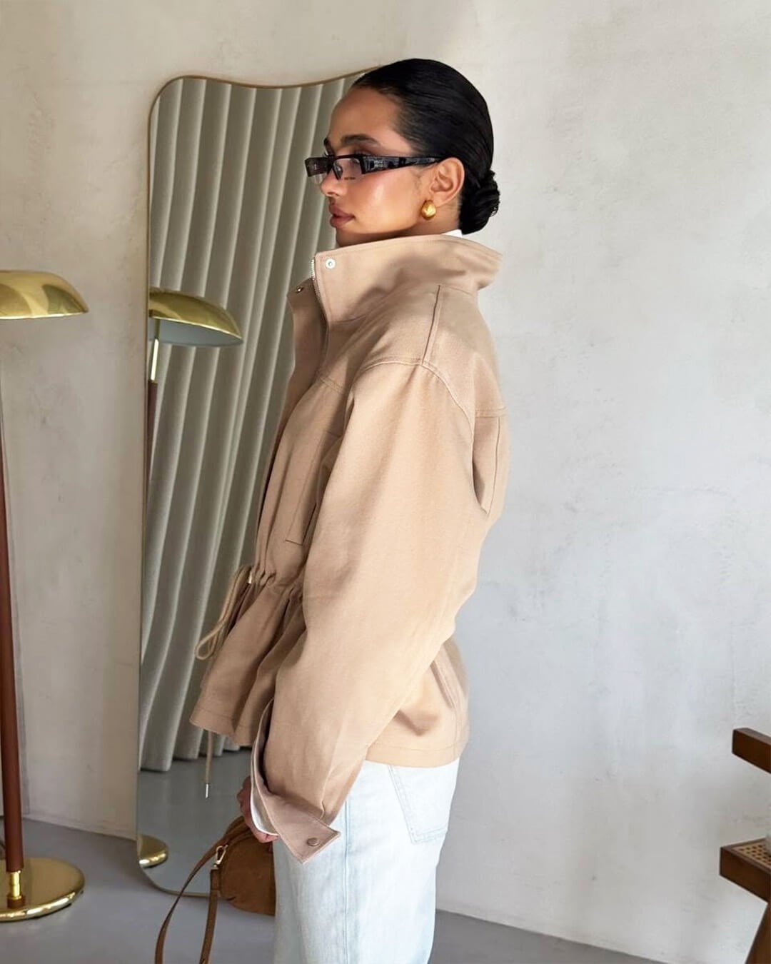 Esther Stand Collar Jacket - Women's Everyday Outerwear - Image 7