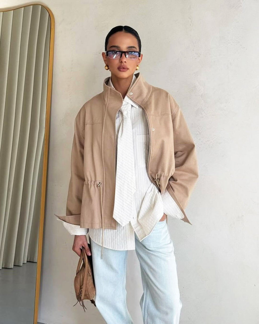 Esther Stand Collar Jacket - Women's Everyday Outerwear - Image 6