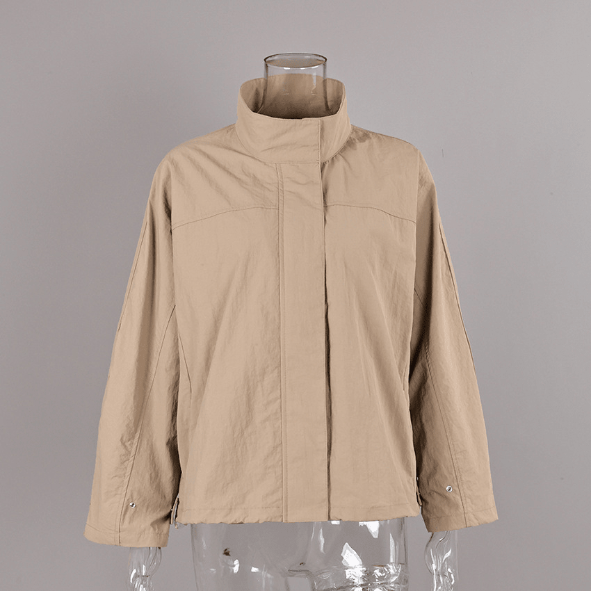 Farah Funnel Neck Windbreaker Jacket - Women's Everyday Outerwear - Image 19
