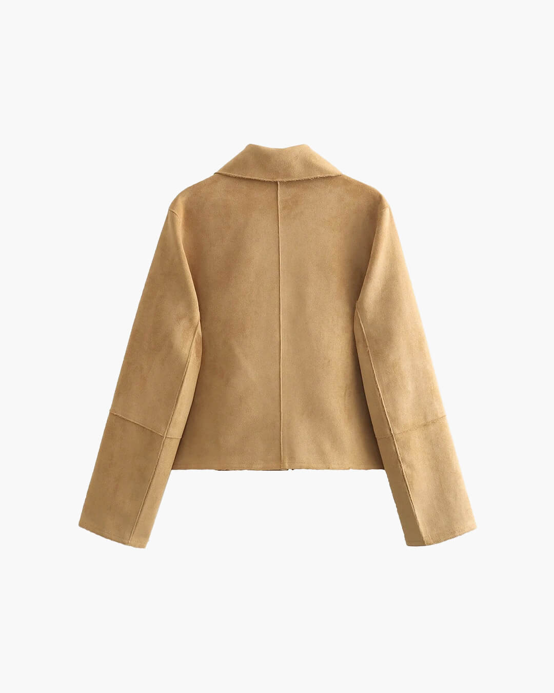 Jane Faux Suede Cropped Jacket - Women's Everyday Outerwear - Image 4