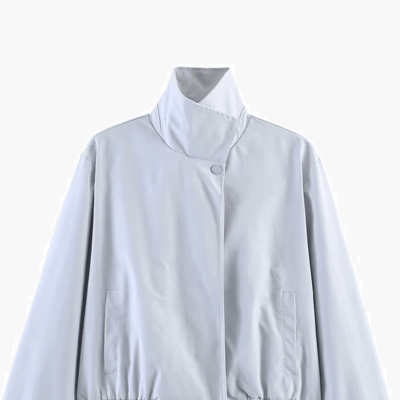Jenny High Neck Zip Jacket - Women's Everyday Outerwear - Image 9