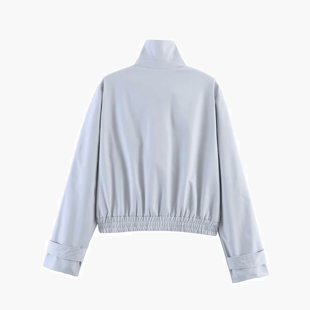 Jenny High Neck Zip Jacket - Women's Everyday Outerwear - Image 8