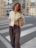 Layla Floral Print Cropped Jacket - Women's Everyday Outerwear - Image 2