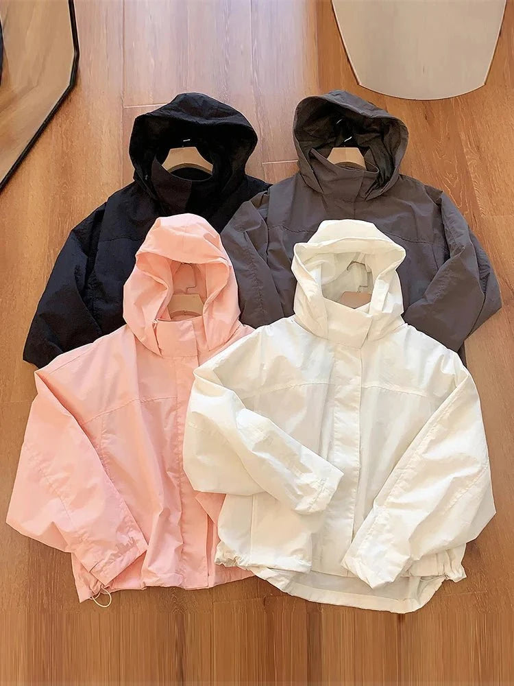 Melanie Hooded Windbreaker Jacket - Women's Everyday Outerwear - Image 7
