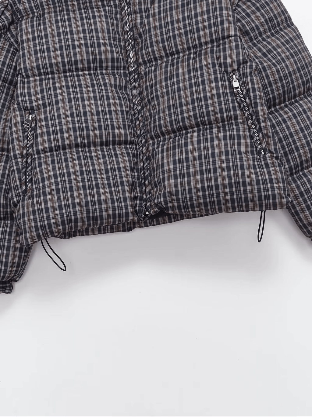 Monica Plaid Puffer Jacket - Women's Everyday Outerwear - Image 10