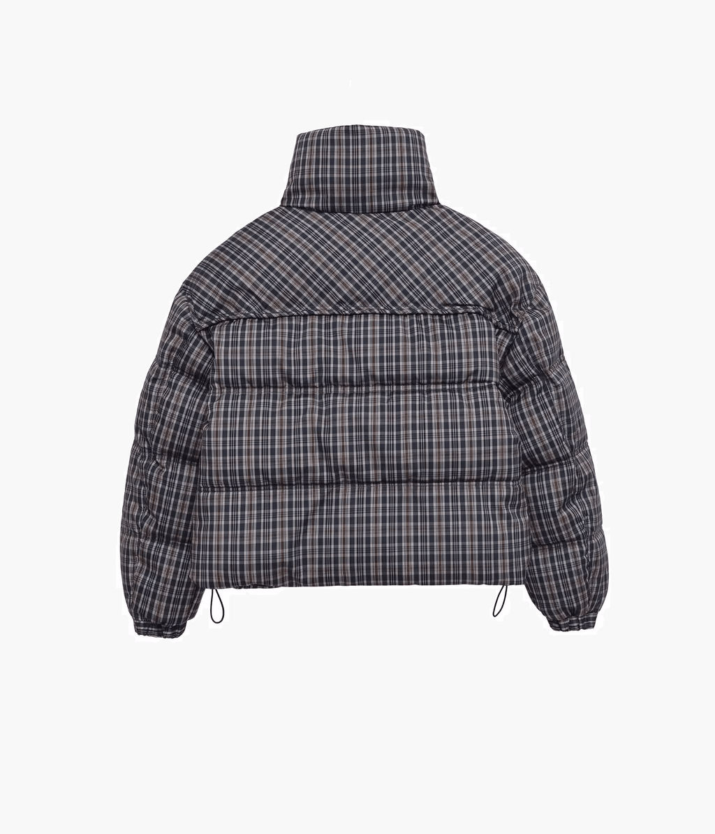 Monica Plaid Puffer Jacket - Women's Everyday Outerwear - Image 8