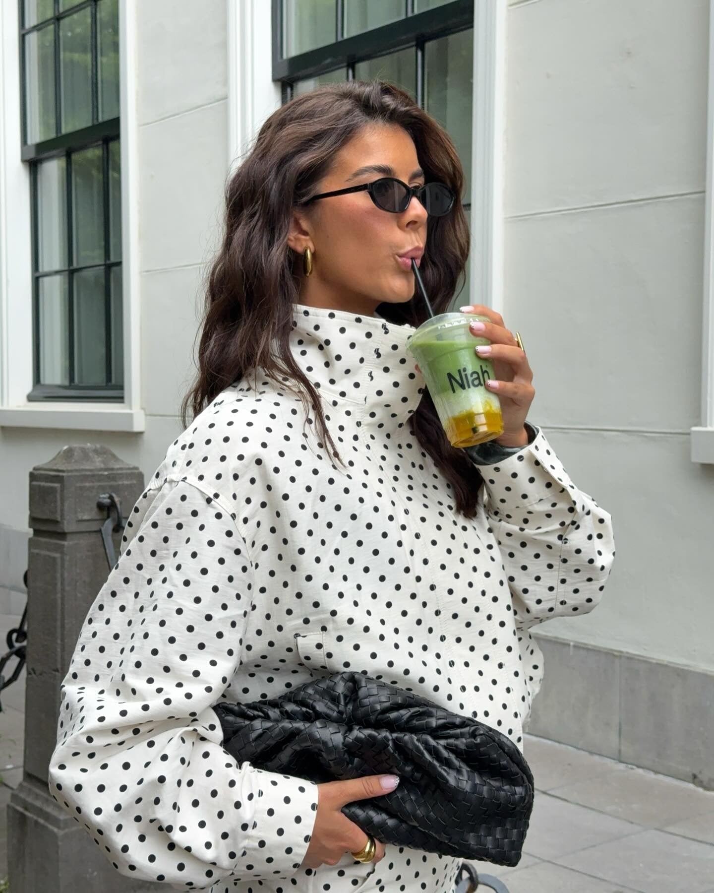 Mya Polka Dot Vintage Jacket - Women's Everyday Outerwear - Image 7