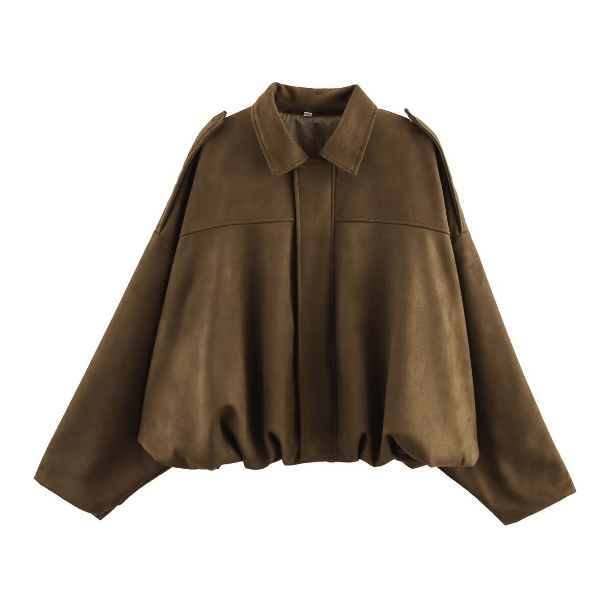 Nina Vintage Khaki Suede Jacket - Women's Everyday Outerwear - Image 4