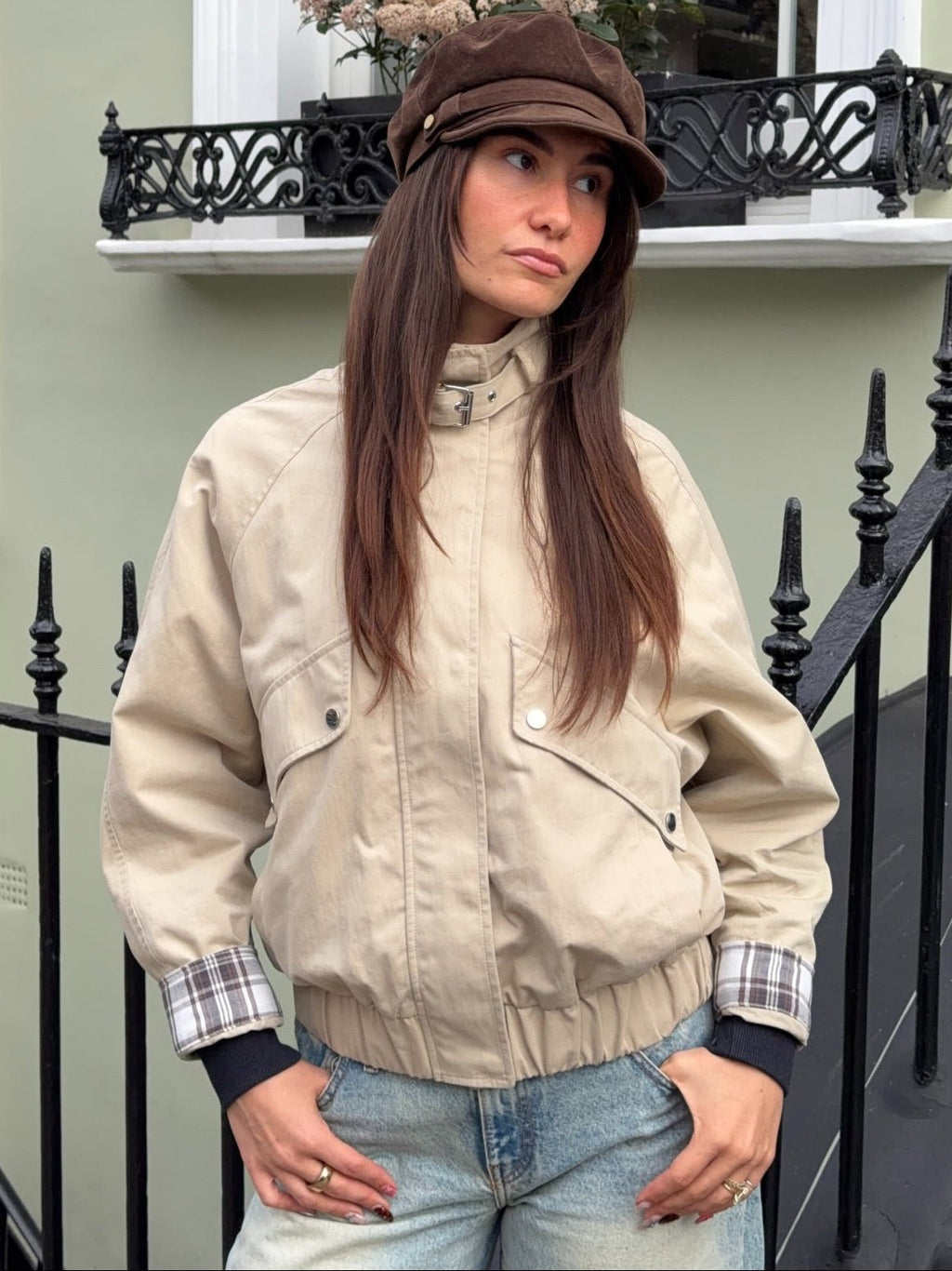 Runa Casual Stand Collar Jacket - Women's Everyday Outerwear - Image 5