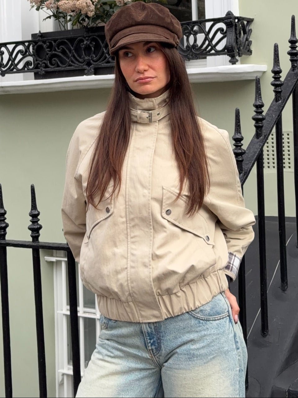 Runa Casual Stand Collar Jacket - Women's Everyday Outerwear - Image 6