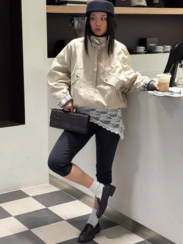 Runa Casual Stand Collar Jacket - Women's Everyday Outerwear - Image 16