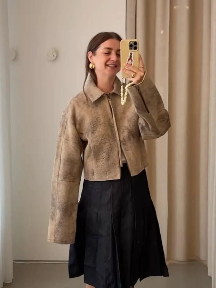Ziva Tie-Dye Bomber Jacket - Women's Everyday Outerwear - Image 4
