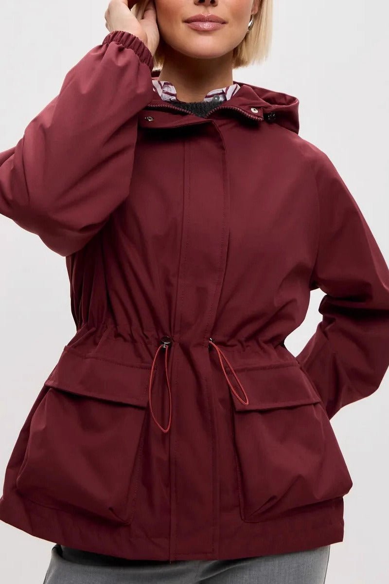 Adelia Waterproof Hooded Jacket - Women's Fall and Winter Outerwear - Image 11