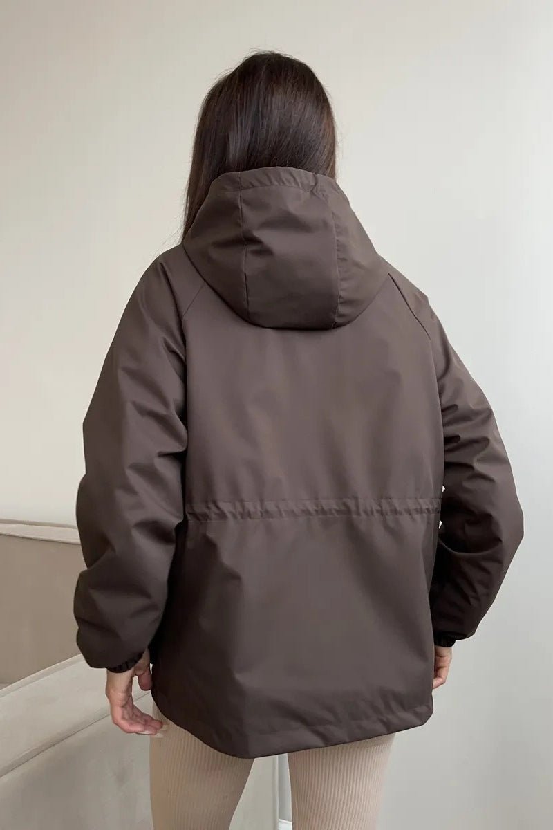 Adelia Waterproof Hooded Jacket - Women's Fall and Winter Outerwear - Image 8