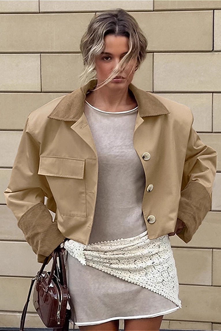 Adriana Utility Cropped Jacket - Women's Fall and Winter Outerwear - Image 4