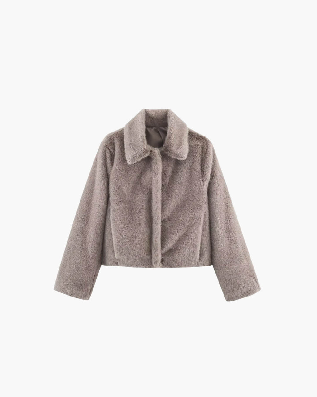 Mia Women's Faux Fur Jacket - Soft Plush Lapel Button-Front Winter Coat - Image 12