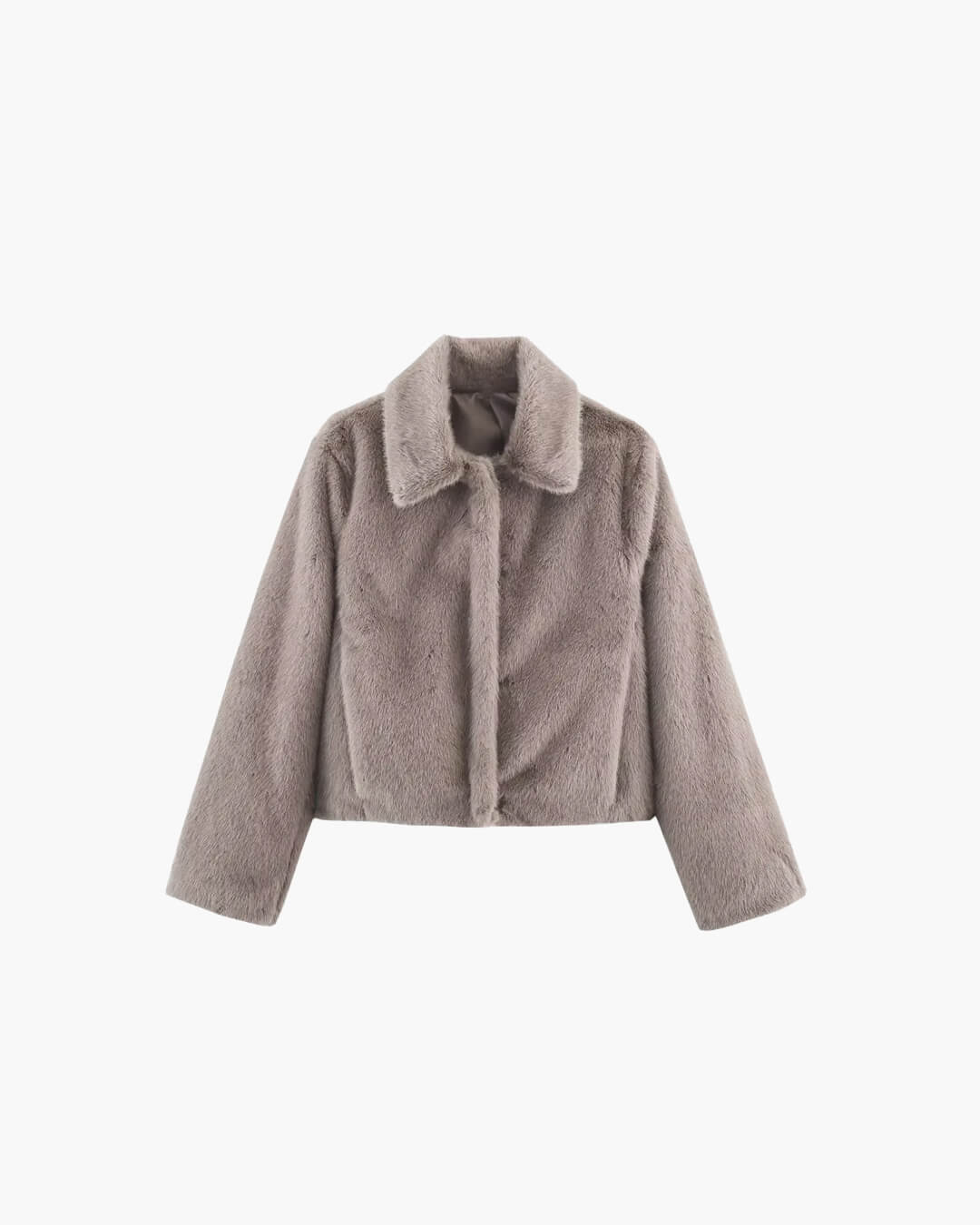Mia Women's Faux Fur Jacket - Soft Plush Lapel Button-Front Winter Coat - Image 12