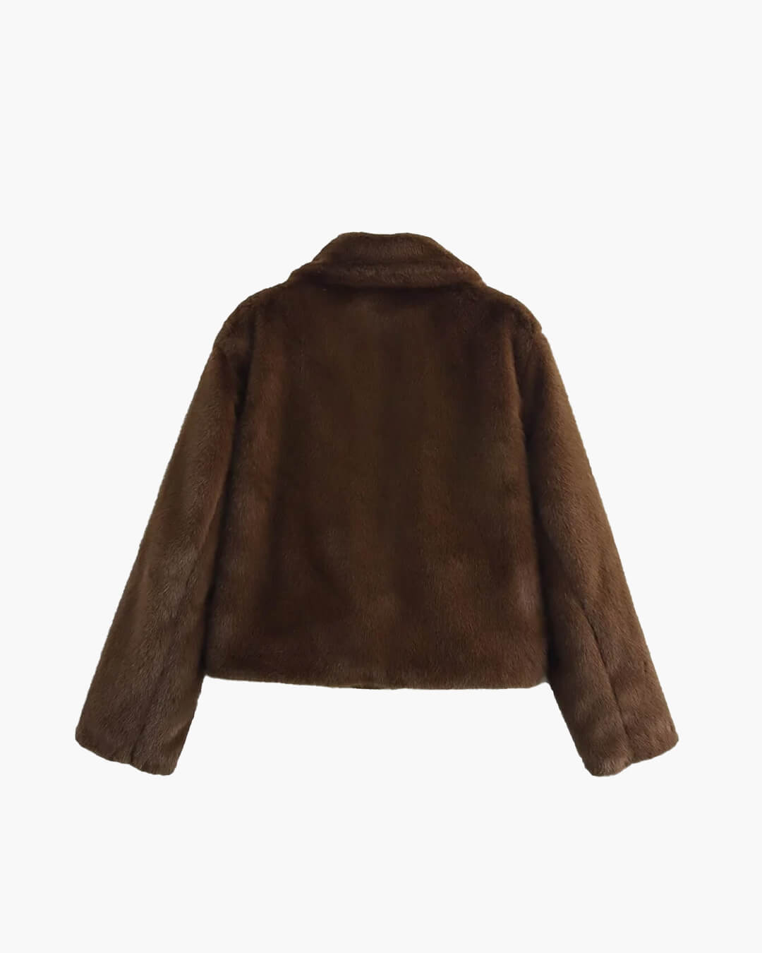 Mia Women's Faux Fur Jacket - Soft Plush Lapel Button-Front Winter Coat - Image 10