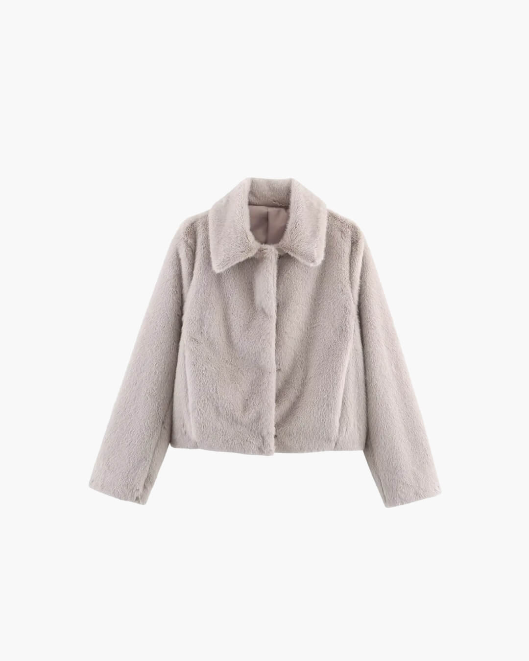 Mia Women's Faux Fur Jacket - Soft Plush Lapel Button-Front Winter Coat - Image 11