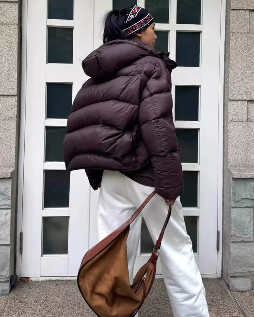 Alina Women's Hooded Puffer Jacket - Short Cotton Padded Winter Coat - Image 2