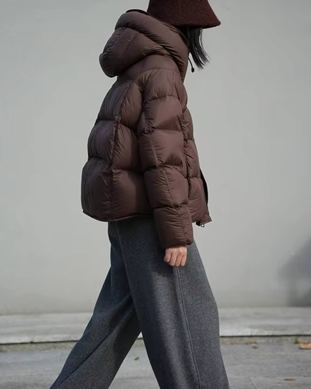 Alina Women's Hooded Puffer Jacket - Short Cotton Padded Winter Coat - Image 8