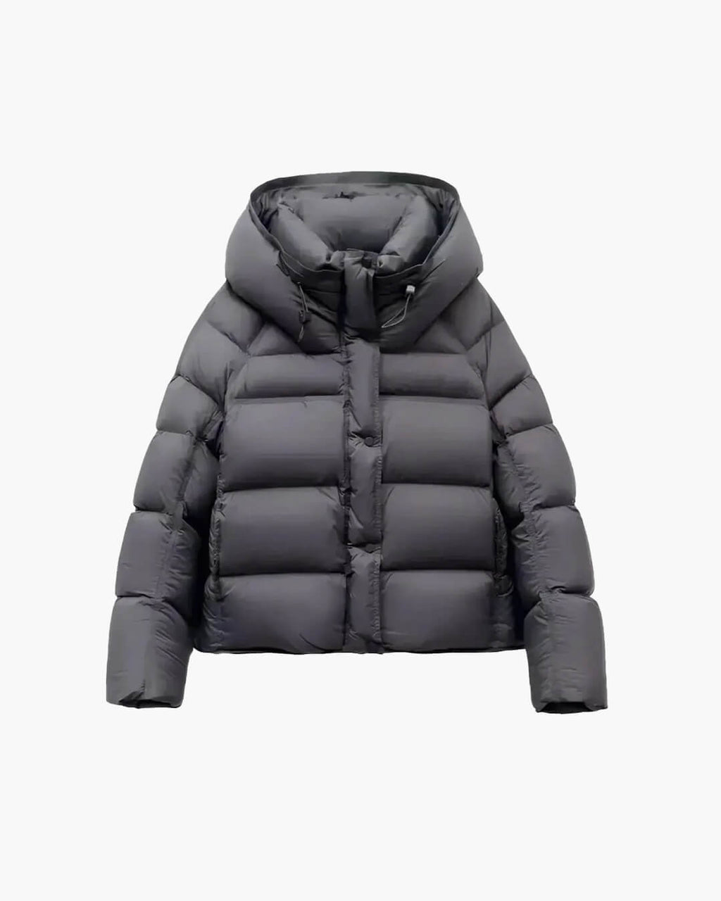Alina Women's Hooded Puffer Jacket - Short Cotton Padded Winter Coat - Image 12