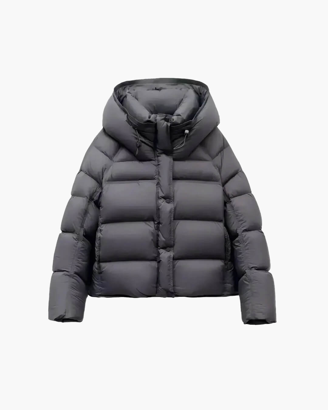 Alina Women's Hooded Puffer Jacket - Short Cotton Padded Winter Coat - Image 12