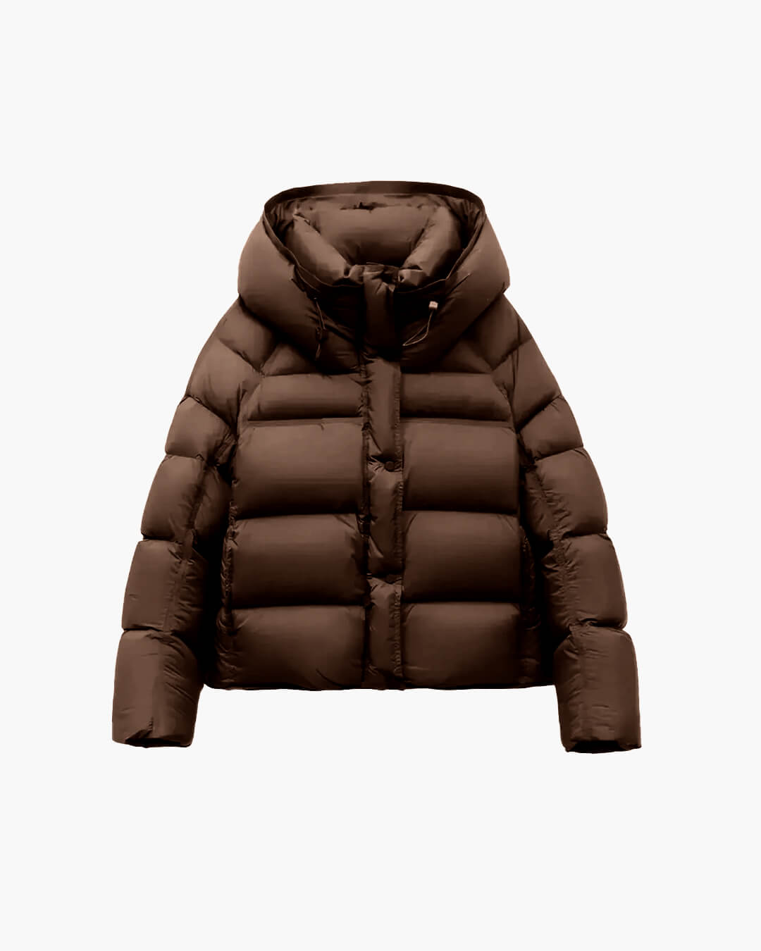Alina Women's Hooded Puffer Jacket - Short Cotton Padded Winter Coat - Image 9