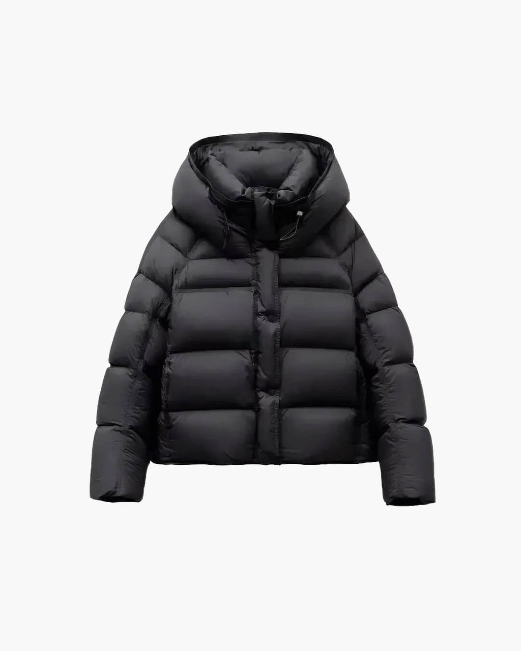 Alina Women's Hooded Puffer Jacket - Short Cotton Padded Winter Coat - Image 10