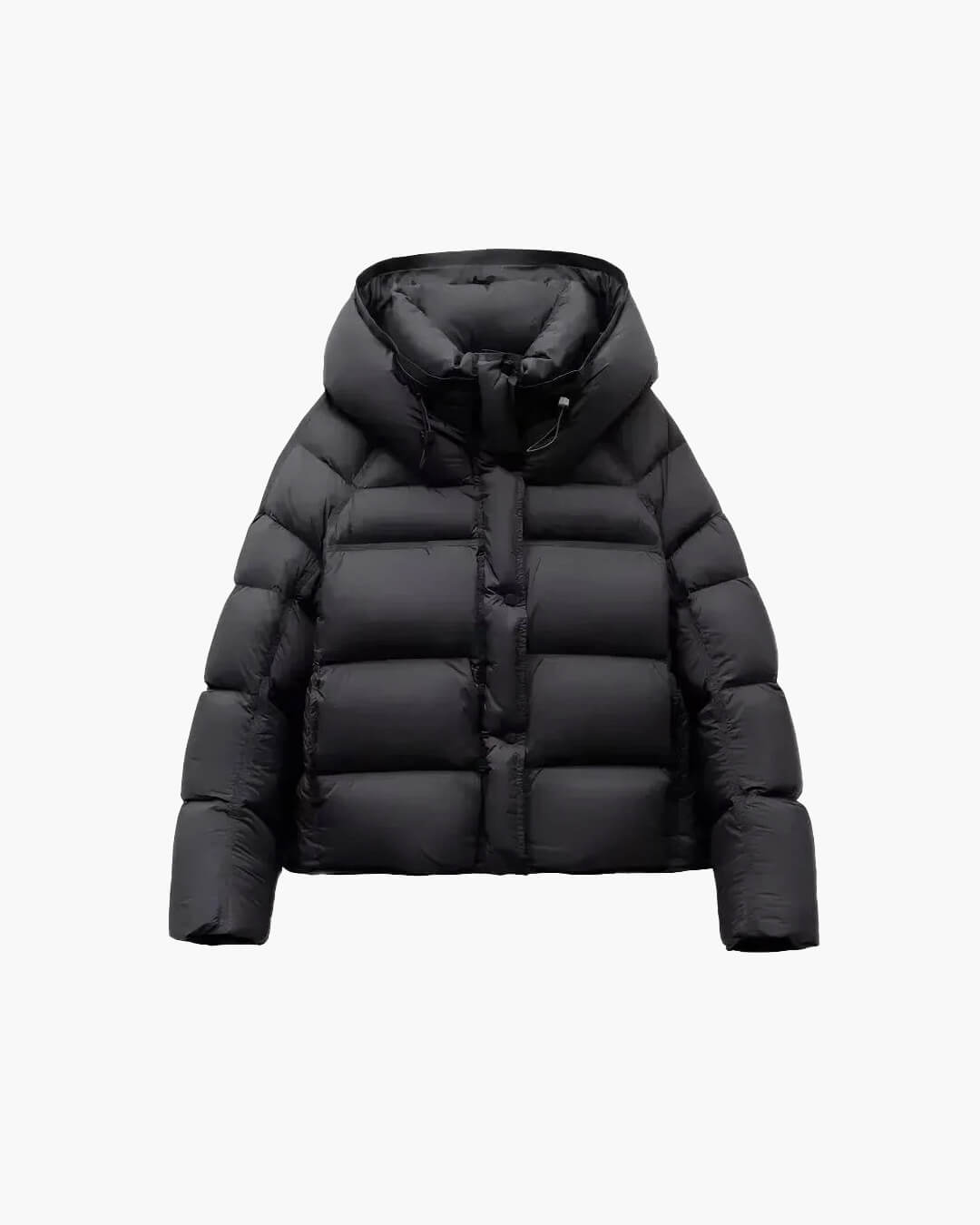 Alina Women's Hooded Puffer Jacket - Short Cotton Padded Winter Coat - Image 10